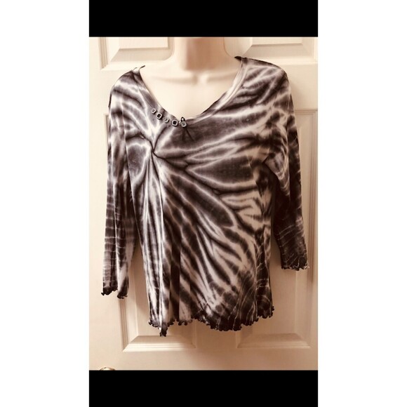 Set of 2 Vintage Nature Art Lynn Yang Women's Tops Size Small - Picture 3 of 6